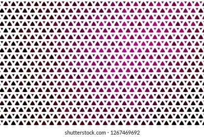 Light Purple vector seamless template with crystals, triangles. Beautiful illustration with triangles in nature style. Template for business cards, websites.