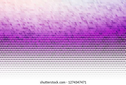 Light Purple vector seamless template with crystals, triangles. Abstract gradient illustration with triangles. Design for textile, fabric, wallpapers.
