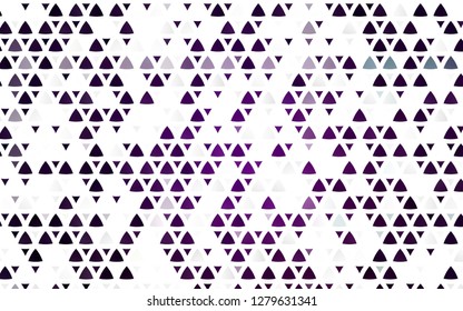 Light Purple vector seamless template with crystals, triangles. Modern abstract illustration with colorful triangles. Template for business cards, websites.