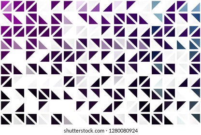 Light Purple vector seamless template with crystals, triangles. Modern abstract illustration with colorful triangles. Template for business cards, websites.