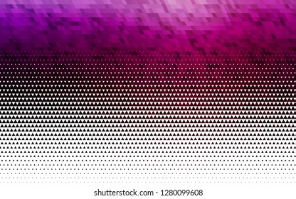 Light Purple vector seamless template with crystals, triangles. Beautiful illustration with triangles in nature style. Template for business cards, websites.