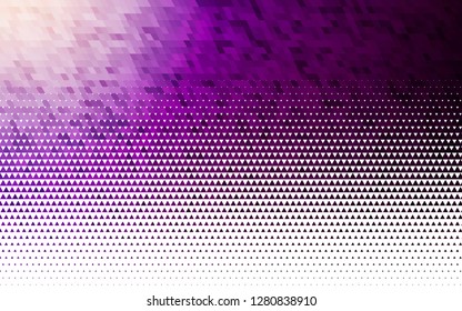 Light Purple vector seamless template with crystals, triangles. Illustration with set of colorful triangles. Trendy design for wallpaper, fabric makers.
