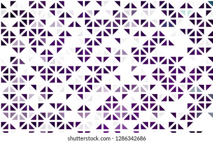 Light Purple vector seamless template with crystals, triangles. Beautiful illustration with triangles in nature style. Design for textile, fabric, wallpapers.