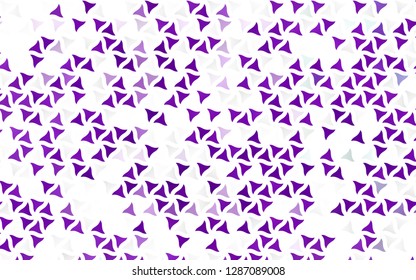 Light Purple vector seamless template with crystals, triangles. Abstract gradient illustration with triangles. Trendy design for wallpaper, fabric makers.