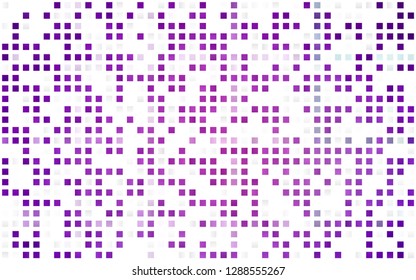 Light Purple vector seamless template with crystals, rectangles. Decorative design in abstract style with rectangles. Pattern for design of window blinds, curtains.