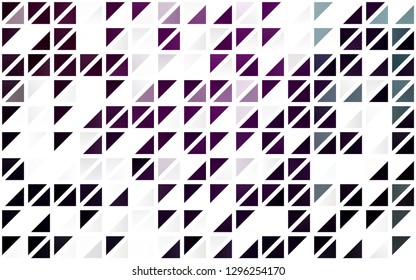 Light Purple vector seamless template with crystals, triangles. Illustration with set of colorful triangles. Pattern for design of fabric, wallpapers.