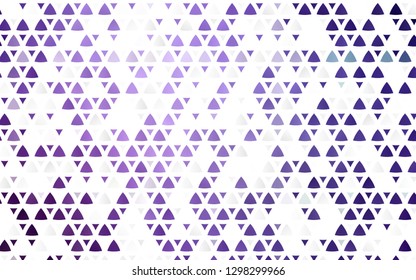 Light Purple vector seamless template with crystals, triangles. Abstract gradient illustration with triangles. Pattern for trendy fabric, wallpapers.