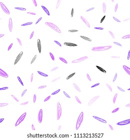 Light Purple vector seamless texture with disks. Modern abstract illustration with colorful water drops. Completely new template for your brand book.