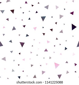 Light Purple vector seamless texture in triangular style. Illustration with set of colorful triangles. Pattern for busines ad, booklets, leaflets
