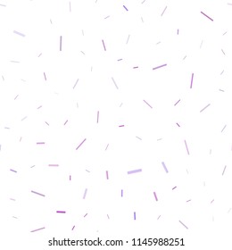 Light Purple vector seamless texture with colored lines. Glitter abstract illustration with colored sticks. Smart design for your business advert.