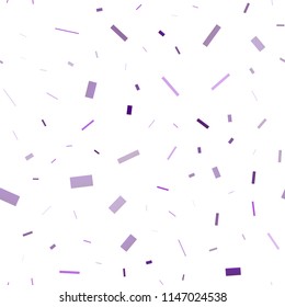 Light Purple vector seamless texture in rectangular style. Decorative design in abstract style with rectangles. Best design for your ad, poster, banner.