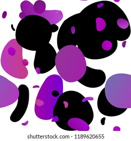 Light Purple vector seamless texture with disks. Abstract illustration with colored bubbles in nature style. Template for business cards, websites.