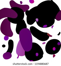 Light Purple vector seamless texture with disks. Colorful illustration with blurred circles in nature style. Template for business cards, websites.
