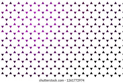 Light Purple vector seamless texture in triangular style. Glitter abstract illustration with triangular shapes. Template for business cards, websites.