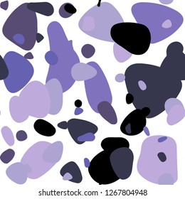 Light Purple vector seamless texture with disks. Beautiful colored illustration with blurred circles in nature style. Pattern for design of fabric, wallpapers.