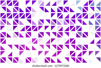 Light Purple vector seamless texture in triangular style. Triangles on abstract background with colorful gradient. Trendy design for wallpaper, fabric makers.