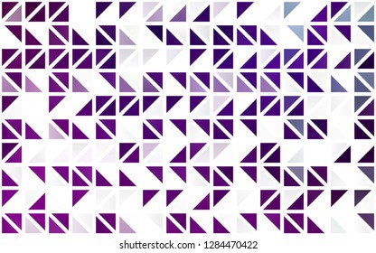 Light Purple vector seamless texture in triangular style. Modern abstract illustration with colorful triangles. Pattern for design of window blinds, curtains.