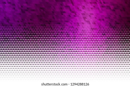 Light Purple vector seamless texture in triangular style. Glitter abstract illustration with triangular shapes. Template for business cards, websites.