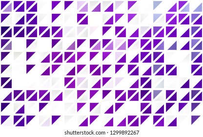 Light Purple vector seamless texture in triangular style. Modern abstract illustration with colorful triangles. Trendy design for wallpaper, fabric makers.