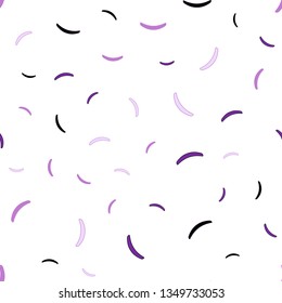 Light Purple vector seamless texture with wry lines. Geometric illustration in abstract style with gradient.  Elegant pattern for a brand book.