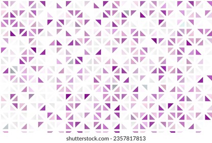 La textura transparente del vector púrpura claro en estilo triangular. Ilustración abstracta brillante con formas triangulares. Patrón de diseño de persianas, cortinas.