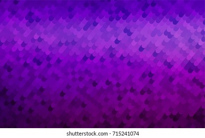 Light Purple vector shining cranked template. Creative illustration in halftone arched style with gradient. The template can be used as a background for cell phones.