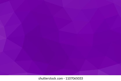 Light Purple vector shining hexagonal shining triangular. Shining illustration, which consist of triangles. The best triangular design for your business.