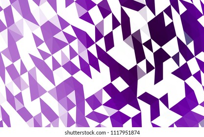 Light Purple vector shining hexagonal pattern. Colorful abstract illustration with gradient. The polygonal design can be used for your web site.