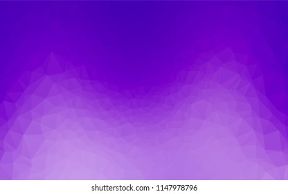 Light Purple vector shining hexagonal background. A completely new color illustration in a vague style. The template can be used as a background for cell phones.