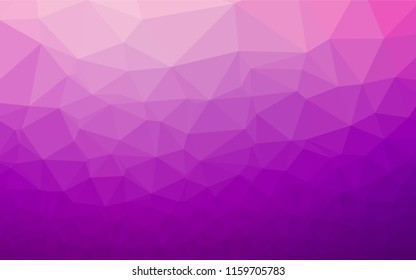 Light Purple vector shining hexagonal pattern. A completely new color illustration in a vague style. The best triangular design for your business.