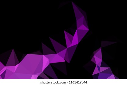 Light Purple vector shining hexagonal pattern. A sample with polygonal shapes. A completely new design for your business.