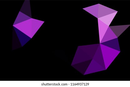 Light Purple vector shining hexagonal background. An elegant bright illustration with gradient. A new texture for your design.