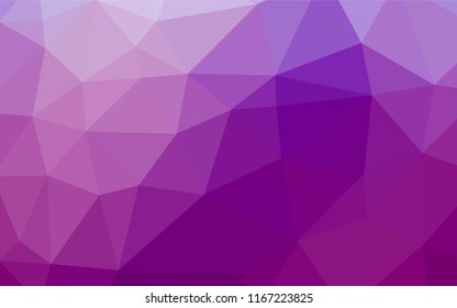 Light Purple vector shining hexagonal template. Colorful illustration in abstract style with gradient. The textured pattern can be used for background.