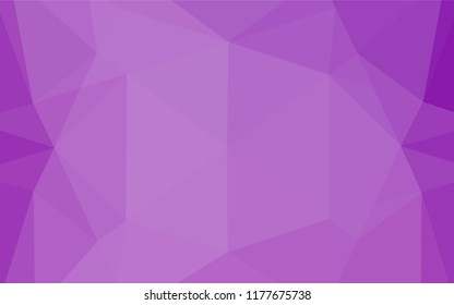 Light Purple vector shining hexagonal background. A completely new color illustration in a vague style. Brand new design for your business.