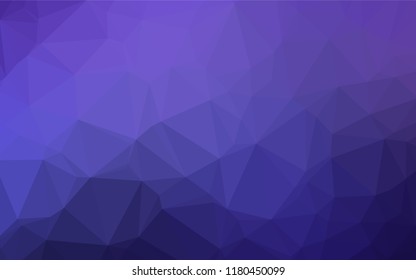 Light Purple vector shining hexagonal background. Triangular geometric sample with gradient.  The completely new template can be used for your brand book.