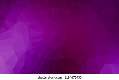 Light Purple vector shining hexagonal template. Shining colored illustration in a Brand new style. A completely new design for your business.