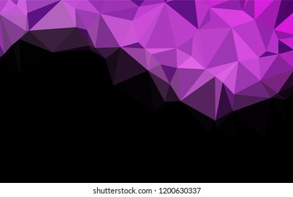 Light Purple vector shining hexagonal background. A vague abstract illustration with gradient. A completely new template for your business design.