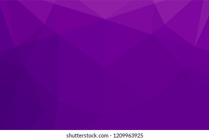 Light Purple vector shining hexagonal template. Creative illustration in halftone style with gradient. Brand new design for your business.