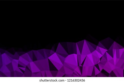 Light Purple vector shining hexagonal template. Creative illustration in halftone style with gradient. Brand new style for your business design.