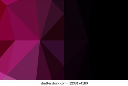 Light Purple vector shining hexagonal template. A vague abstract illustration with gradient. The elegant pattern can be used as part of a brand book.