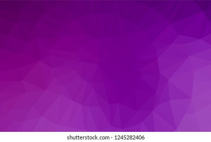 Light Purple vector shining hexagonal pattern. Brand new colored illustration in blurry style with gradient. The template can be used as a background for cell phones.