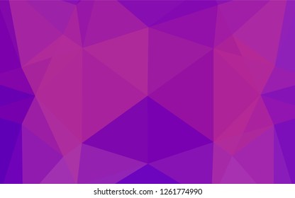 Light Purple vector shining hexagonal template. A vague abstract illustration with gradient. The polygonal design can be used for your web site.