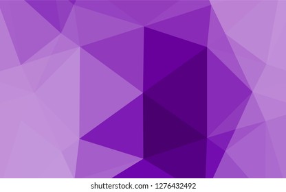Light Purple vector shining hexagonal pattern. Shining colored illustration in a Brand new style. A completely new design for your business.