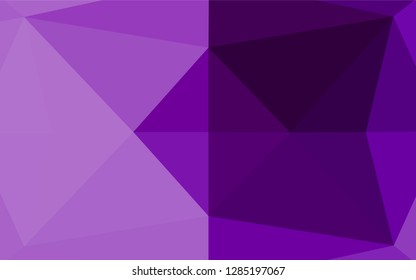 Light Purple vector shining hexagonal background. Glitter abstract illustration with an elegant design. A completely new design for your business.