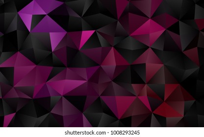 Light Purple vector shining triangular background. A sample with polygonal shapes. The elegant pattern can be used as part of a brand book.