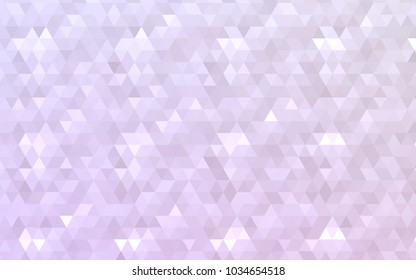 Light Purple vector shining triangular pattern. A completely new color illustration in a vague style. The best triangular design for your business.