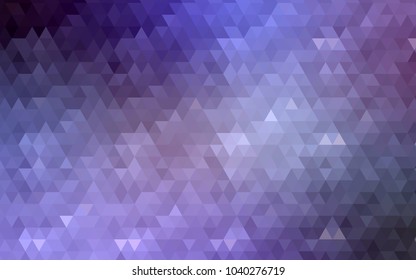 Light Purple vector shining triangular pattern. Triangular geometric sample with gradient.  The elegant pattern can be used as part of a brand book.