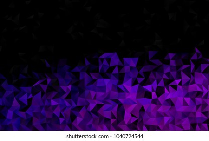 Light Purple vector shining triangular template. A vague abstract illustration with gradient. The elegant pattern can be used as part of a brand book.