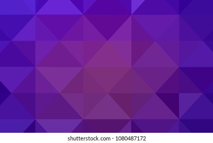 Light Purple vector shining triangular backdrop. Polygonal abstract illustration with gradient. A completely new template for your banner.