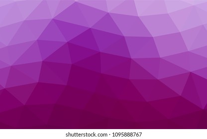 Light Purple vector shining triangular template. A sample with polygonal shapes. The template can be used as a background for cell phones.